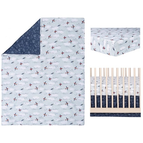 Sammy Lou Air Travel Baby Nursery Crib Bedding Set 3pc Target