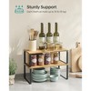 4-Pack Stackable Kitchen Shelf Organizer - Expandable Spice Rack for Cabinet/Counter, Metal & Wood - 3 of 4