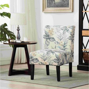 CAVINAS Polyester Accent Chair with Mid-Height Backrest,Modern Upholstered Living Room Chairs,Reading Chairs for Living Room - 1 of 4