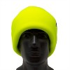 Adult Fleece Caps - High Vis Yellow with Double Cuff for Extra Warmth - image 2 of 3