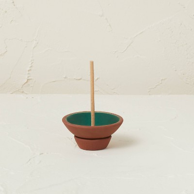 75ct Incense Sticks with Terracotta Plate Holder Teal Tropic Oasis - Opalhouse™ designed with Jungalow™