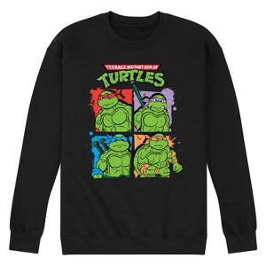Men's - Teenage Mutant Ninja Turtles - Street Grid Graphic Fleece Sweatshirt - 1 of 4