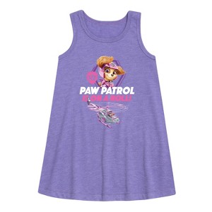 - Paw Patrol - Paw Patrol Is On A Roll Graphic Sleeveless Aline Dress - 1 of 4