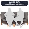 Gymojoy 2 Pieces Patio Furniture Set All-Weather Outdoor Wicker Sectional Sofa - 4 of 4