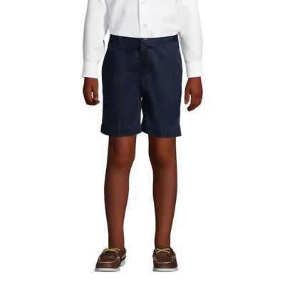 Lands' End Kids Plain Front Blend Chino Shorts - 6 - Classic Navy : Target