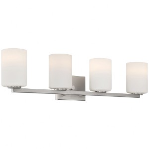 Access Lighting Sienna 4 - Light Vanity in  Brushed Steel - 1 of 4
