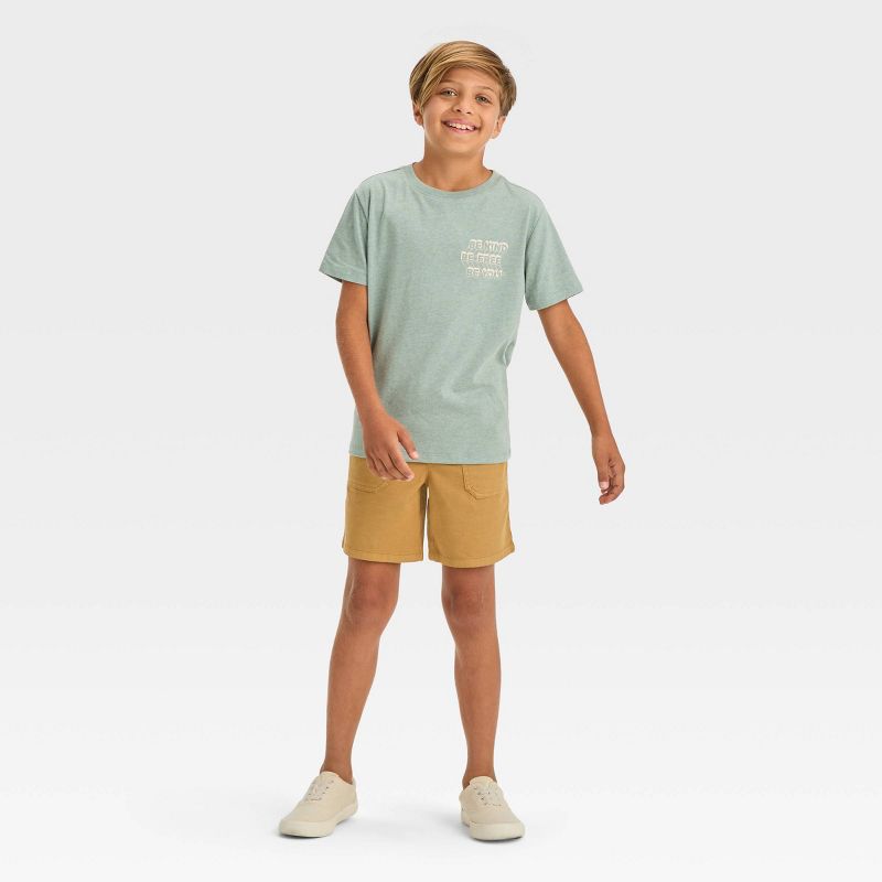 Boys' 'Above the Knee' Pull-On Shorts - Cat & Jack™ Blue, 3 of 4