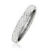 Ross-Simons 18kt White Gold Quilted Textured Ring - 3 of 4
