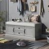 XINGHANZHENXUAN Entryway Storage Bench with 2 Drawers & 2 Cabinets, Shoe Bench with Removable Cushion - 4 of 4