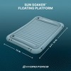 Bestway Hydro-Force Sun Soaker Inflatable Water Floating Platform 4 Person Lake Raft Lounger with Built-In Cup Holders, 106 Inches, Blue - 2 of 4