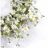 White Daisy Floral Wreath 23"D - 3 of 4