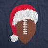 Womens Santa Football T Shirt Funny Xmas Lovers Foot Ball Season Tee For Ladies - Crazy Dog Women's T Shirt - image 2 of 4