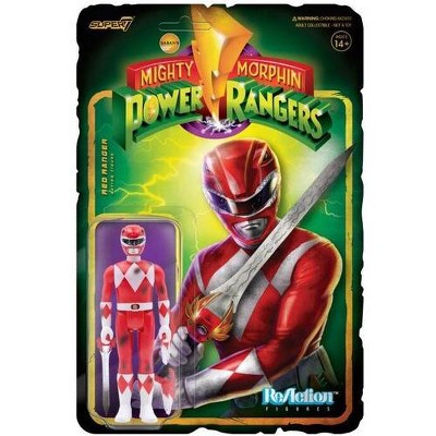 Super7 - Power Rangers Reaction Red Ranger (Battle Damaged)