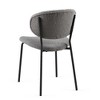 Sapphtopaz Modern Dining Chairs Boucle Upholstered Chair with Curved Backrest and Metal Legs, Chairs for Dining Room, Living Room - 3 of 4