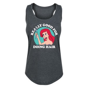 Women's - Disney Princess - Ariel Good For Doing Hair Graphic Racerback Tank - 1 of 4