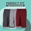 3 Pack Mens Jersey Shorts with Pockets and Drawstring – Soft Men's Lounge Shorts for The House, Sleep PJ, Pajamas – Up to 3XL - 4 of 4