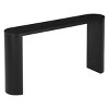 Simple Modern Wooden Porch Console Table,Semi Cylindrical Legs Design Console Table,Console Table For Entrance Living Room-Cuddlewood - 3 of 4