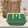 Courtside Market Cotton and Greens Wreath 6.5x6.5 Artboard Lid & 20oz Candle Set - 4 of 4