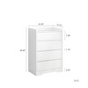 NicBex 4 Drawer Dresser,Chest of Drawers without Handle,Modern Wood Storage Cabinet for Living Room,Entryway,Bedroom,Hallway - 3 of 4