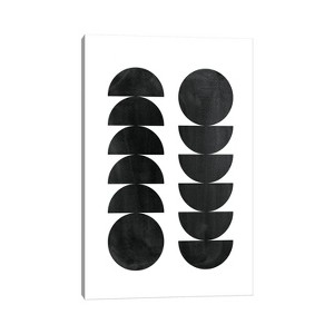 Black Shapes by Whales Way Unframed Wall Canvas - iCanvas - 1 of 3