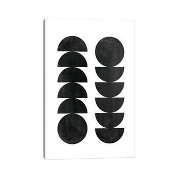  Black Shapes by Whales Way Unframed Wall Canvas - iCanvas