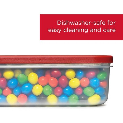 Rubbermaid Dry Food Storage Container, Kitchen Organizer w/ Flip-Top Lid, 2 Pack — фото 6