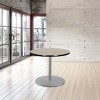 Hampden Furnishings 30" Bennet Collection Round Dining Table Gray/Gray Nebula - 3 of 4