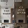Wagon Wheel Chandelier 27-Light 3-Tiers Round Farmhouse Chandelier Light Fixture for Dining Room Kitchen Living Room - 4 of 4