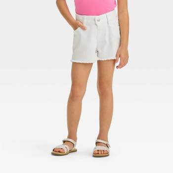 Toddler Girls' Striped Shorts - Cat & Jack™ White 3t : Target
