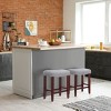 WestinTrends 24" Upholstered Saddle Seat Counter Stool - 2 of 4