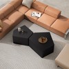 NicBex 2-Piece Stylish Round/Irregular Coffee Table Set,Minimalist Side Table Set,Center Table for Living Room - 3 of 4