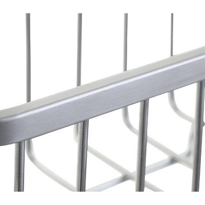 LunaLulinlk 304 Stainless Deluxe Kitchen Sink Suction Holder (Brushed Texture, 7.4 x 3.3 x 2.75 Inch)(Sponge & Brush NOT Included)