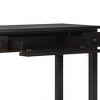Wood Shaker Style Transitional Desk with Two Side Drawers and Flip - 3 of 4