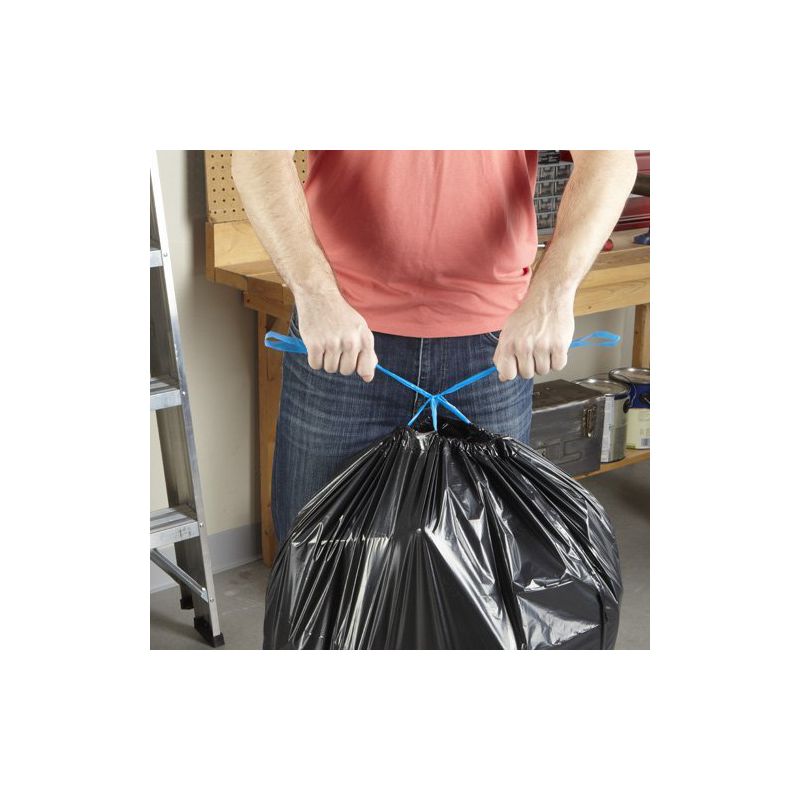 Hefty Strong Multipurpose Large Drawstring Trash Bags - 30 Gallon - 36ct, 6 of 8