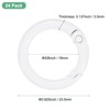 Unique Bargains Metal Spring O Rings 5/8 Inch Zinc Alloy Durable Multipurpose Lightweight Buckle - 3 of 4