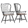 Set of 2 Longford Metal Vintage Industrial Dining Armchairs - Baxton Studio - 3 of 3