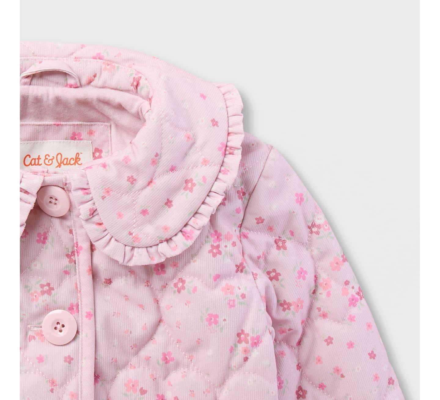 Куртка Cat & Jack Ruffle Collar Jacket для девочек-малышей, цвет: Розовый — фото 4