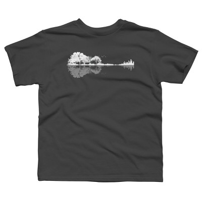 Boy's Design By Humans Nature Guitar By Maryedenoa T-Shirt