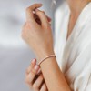 EVERLY JEWELRY | Rose Plated Sterling Silver 5 1/10 CT DEW Created White Moissanite Tennis Bracelet, 7-inch - 3 of 4