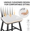 COLAMY Windsor Dining Chairs, Spindle Back Dining Room Chairs with Removable Cushions for Kitchen, Set of 2-Black - 4 of 4