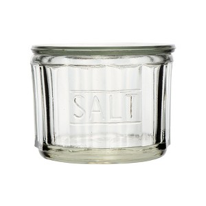 Storied Home Round Pressed Glass Salt Cellar - 1 of 4