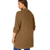 Woman Within Plus Size Button-Front Shaker Cardigan - 3 of 4