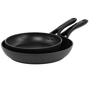 Oster Two Piece Non Stick Aluminum Frying Pan Set - 1 of 4