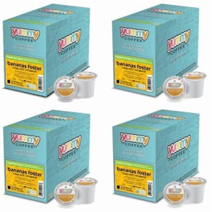 Yummy Coffee Bananas Foster Flavored Coffee, Compostable Single Serve Coffee Pods Compatible with Keurig K-Cup Brewers, 20 Count - 1 of 4