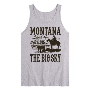 Men's - Instant Message - Montana Land Of Big Sky Graphic Tank Top - 1 of 4