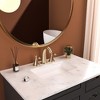ChicFurnit Bathroom Sink Faucet 2 Handle Widespread Faucet with Pop Up Drain and Supply Lines for Trendy Bathrooms, Gold, 13"*12"*2" - 2 of 4