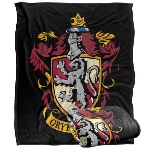Harry Potter Gryffindor Crest Officially Licensed Silky Touch Super Soft Throw Blanket 50" x 60" - 1 of 4