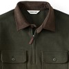 Lands' End Men's Long Sleeve Corduroy Collar Bedford Rib Quarter Zip - 4 of 4