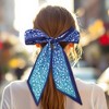 Unique Bargains Women's Flowers Scarf Headband Blue White 1 Pc - 2 of 4