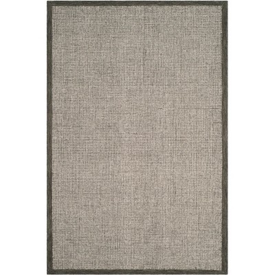 Sage and Ivory Handmade Wool Abstract 6' x 9' Area Rug